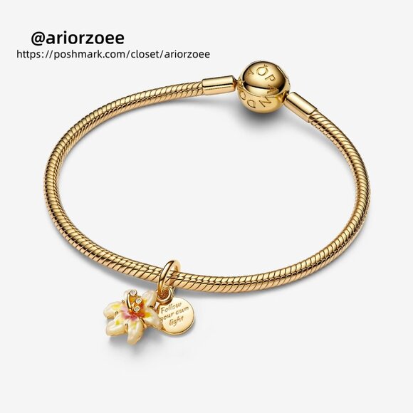 Pandora Disney Tangled Sundrop Flower Glow-in-the-dark Charm - Picture 3 of 5